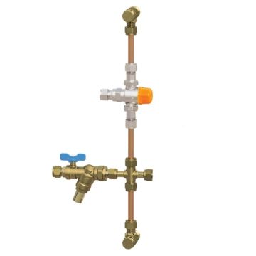 AVG Quickie QIK15RCVHP-LF 15mm Hot Water Installation Kit Solar HP Tempering Valve With NRI-PRV - AVG PROMO