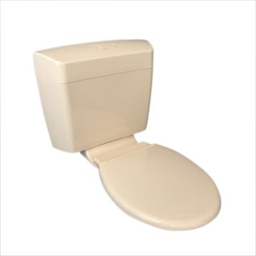 Caroma Uniset II Ivory Dual Flush Connector Toilet Cistern & Seat 6/3 Litre 247001I