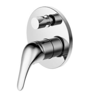 Classic Bath Shower Divertor Mixer Chrome