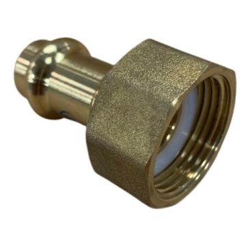20mm BSP Flat Seat X 1/2" Connector Loose Nut Water Copper Press LF