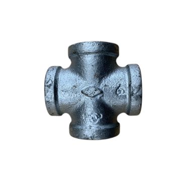15mm 1/2" Cross Galvanised Mal
