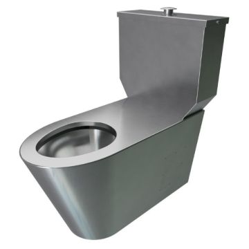 Disabled Toilet Suite Close Couple S Trap Stainless Steel WC-SSDCCS 
