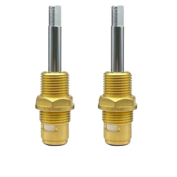 Easytap TZ2006ACON 1/4 Turn Basin Spindles Ceramic Contra Turn Flat Side Chrome (Pair)