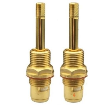 Easytap TZ2006BCON 1/4 Turn Basin Spindles Ceramic Contra Turn Flat Side Gold LF (Pair)