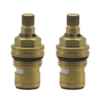 Easytap TZ2052CON 1/4 Turn Dorf Kyton Twin Lever Tap Spindles Contra Turn