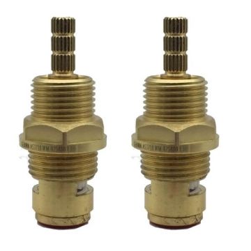 Easytap TZ2057-3 1/4 Turn Tap Spindles 65mm Clockwise Close 20 Teeth (Pair) 