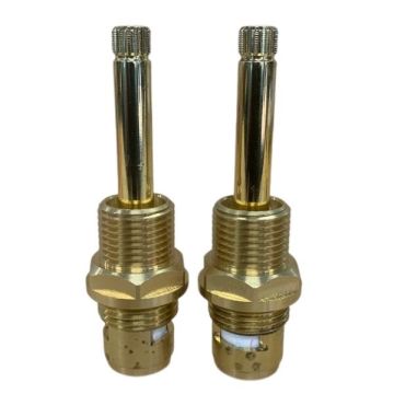 Easytap TZ2064CON 1/4 Turn Gold Bastow Basin Spindles Ceramic Lever Contra 16 Teeth (Pair)