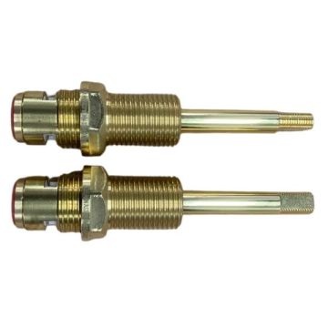 Easytap TZ3020CON 1/4 Turn Gold Dorf Wall Spindles Ceramic Disc Lever Contra Flat Side (Pair)