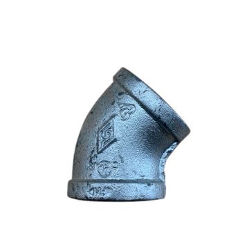 25mm Elbow F&F 45 Deg Galvanised Mal