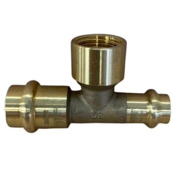 20mm X 15mm X 15mm 1/2" BSP Female Water Copper Press Water Tee LF