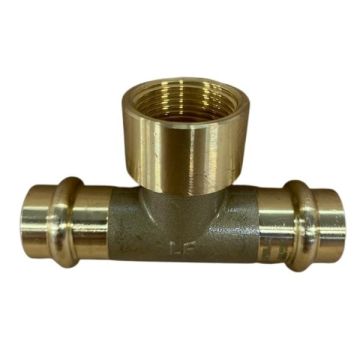 20mm X 20mm BSP Female Water Copper Press Water Tee LF