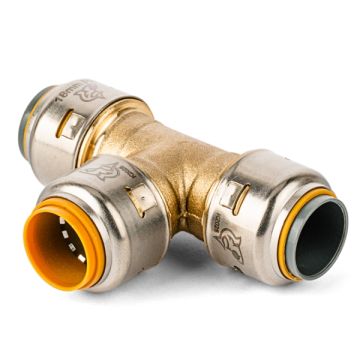 22mm Polybutylene x 20mm PEX SDR9 Centre SharkBite Max Tee FF372PB