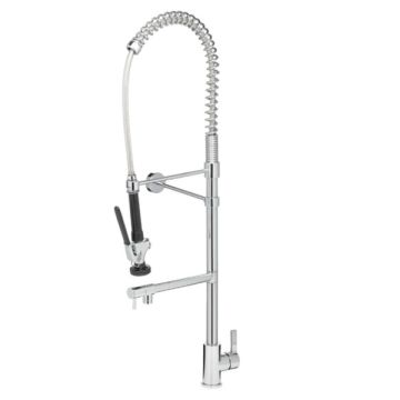 Gentec JETFLF1200 JETFLO Pre Rinse Sink Mixer Unit Chrome Hob Mount With Pot Filler