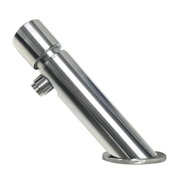 Gentec Time Flow Pillar Tap Angled 60Deg 6 Star 3.5L/Min 6 Seconds TFT7500