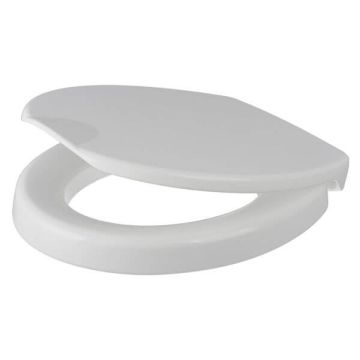 Haron Highlock Assistance Toilet Seat White Slow Close Stainless Hinges TS-2000