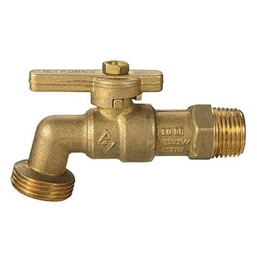 Hose Bib Brass Male Lever Quarter Turn 15mm