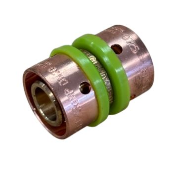 20mm Coupling EPS Crimp Pex Gas - Water LF21002 