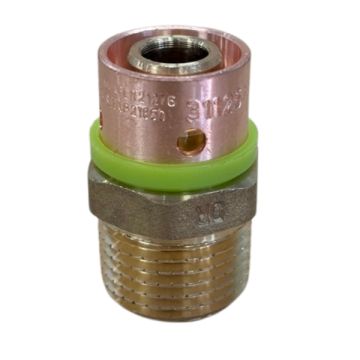 16mm x 15mm Male BSP Connector EPS Crimp Pex Gas - Water LF21040