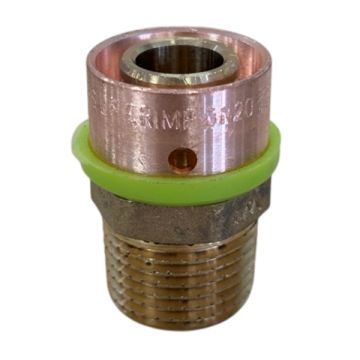 20mm x 15mm Male BSP Connector EPS Crimp Pex Gas - Water LF21042