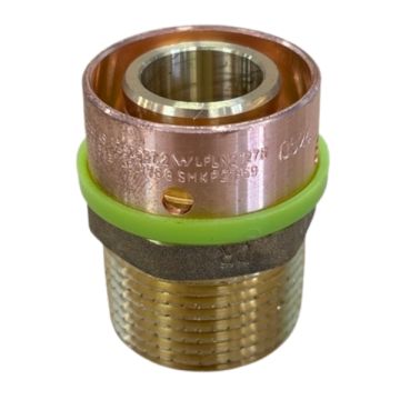25mm x 20mm Male BSP Connector EPS Crimp Pex Gas - Water LF21046