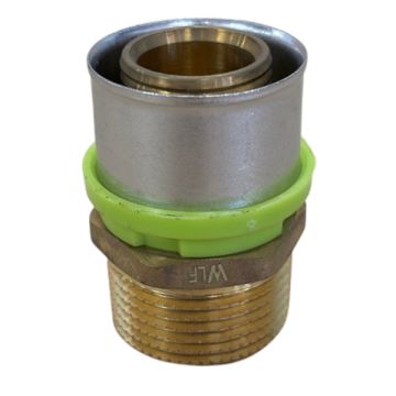 32mm x 25mm Male BSP Connector EPS Crimp Pex Gas - Water LF21056