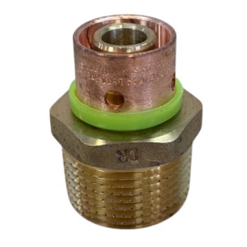 16mm x 20mm Male BSP Connector EPS Crimp Pex Gas - Water LF21058