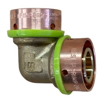 25mm Elbow EPS Crimp Pex Gas - Water LF21084