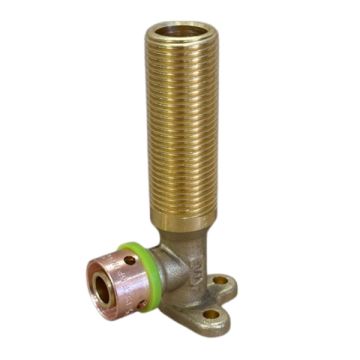 16mm x 15mm Male x 90mm Lugged Elbow 19BP EPS Crimp Pex Gas - Water LF21142