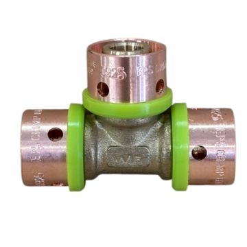 16mm Tee EPS Crimp Pex Gas - Water LF21160