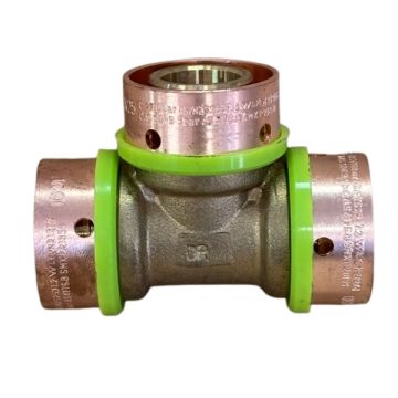 25mm Tee EPS Crimp Pex Gas - Water LF21164