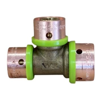 20mm x 16mm x 16mm Centre Tee EPS Crimp Pex Gas - Water LF21184