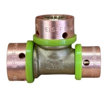 20mm x 16mm x 20mm Centre Tee EPS Crimp Pex Gas - Water LF21186
