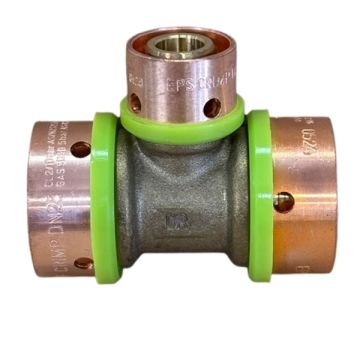 25mm x 25mm x 16mm Centre Tee EPS Crimp Pex Gas - Water LF21188
