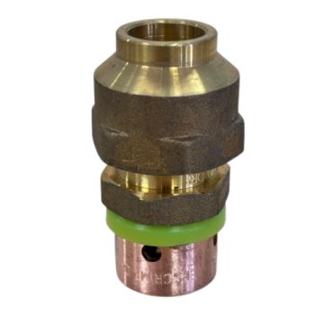 16mm x 12mm Copper Compression Union Flared EPS Crimp Pex Gas - Water LF21220