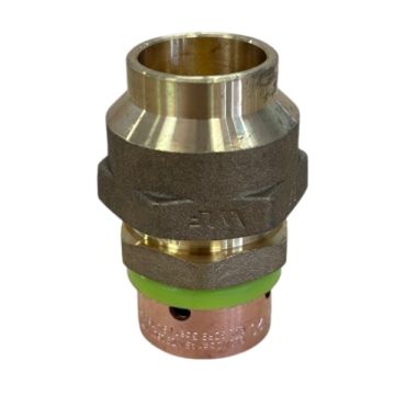 20mm x 20mm Copper Compression Union Flared EPS Crimp Pex Gas - Water LF21222