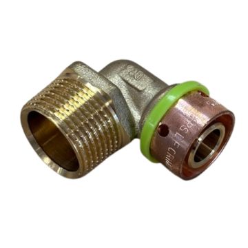 20mm x 20mm Male BSP Elbow EPS Crimp Pex Gas - Water LF21404