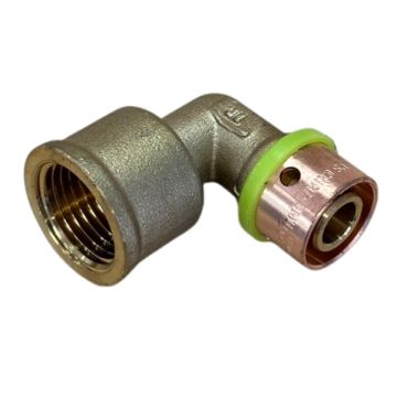 16mm x 15mm Female BSP Elbow EPS Crimp Pex Gas - Water LF21420