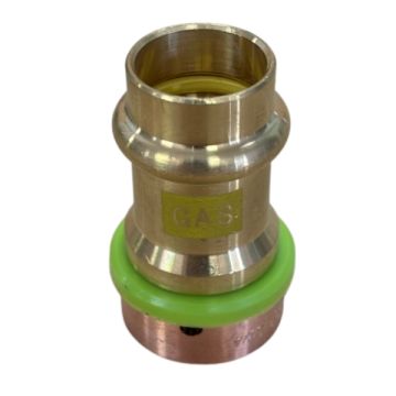 25mm x 20mm Copper Press GAS Adaptor EPS Crimp LF21890