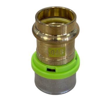 32mm x 25mm Copper Press GAS Adaptor EPS Crimp LF21895