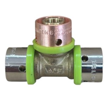 PEX Conversion Tee 18mm Polybutylene to 16mm Centre EPS Crimp LF21898