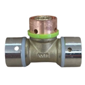 PEX Conversion Tee 22mm Polybutylene to 20mm Centre EPS Crimp LF21899