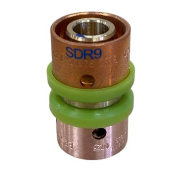 PEX Conversion Adaptor 16mm SDR9 Pex Pipe to 16mm EPS Crimp LF21960
