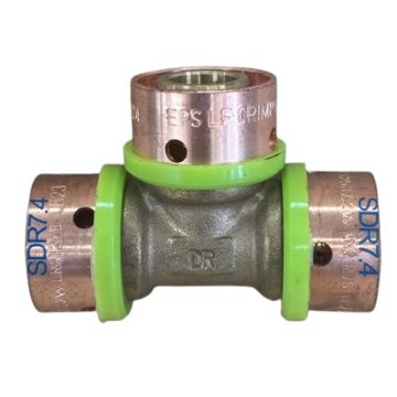 PEX Conversion Tee 20mm SDR7.4 Pex Pipe to 20mm Centre EPS Crimp LF21994 