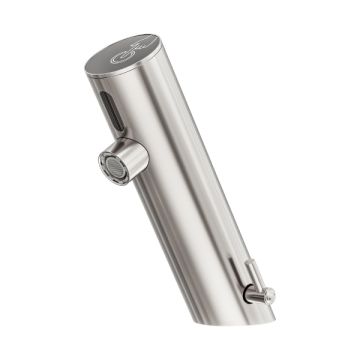 Nero Commercial Brushed Nickel Basin Electronic Sensor Mixer NR406BN Battery Power
