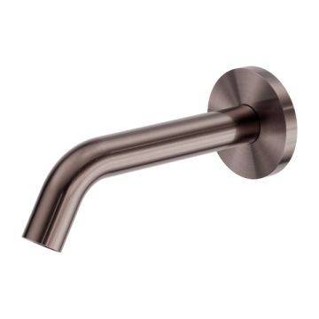 Nero Mecca Brushed Bronze Wall Mounted Electronic Sensor Tap NR405BZ Mains or Battery Power 