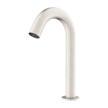 Nero Mecca Brushed Nickel Basin Electronic Sensor Tap NR402BN Mains or Battery Power