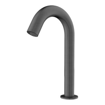 Nero Mecca Gun Metal Basin Electronic Sensor Tap NR402GM Mains or Battery Power   
