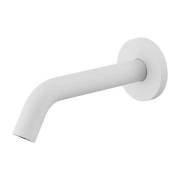Nero Mecca Matte White Wall Mounted Electronic Sensor Tap NR405MW Mains or Battery Power  