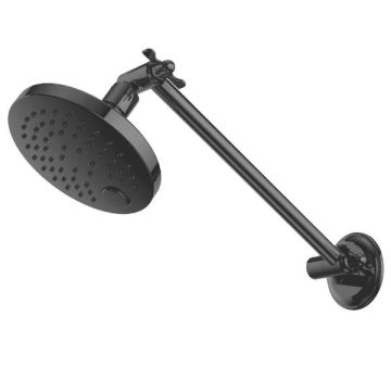 Cob & Pen Intra Matte Black Shower Adjustable Arm & Rose