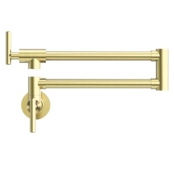 Nero Zen Brushed Gold Pot Filler 316L Stainless Steel NR162203BG